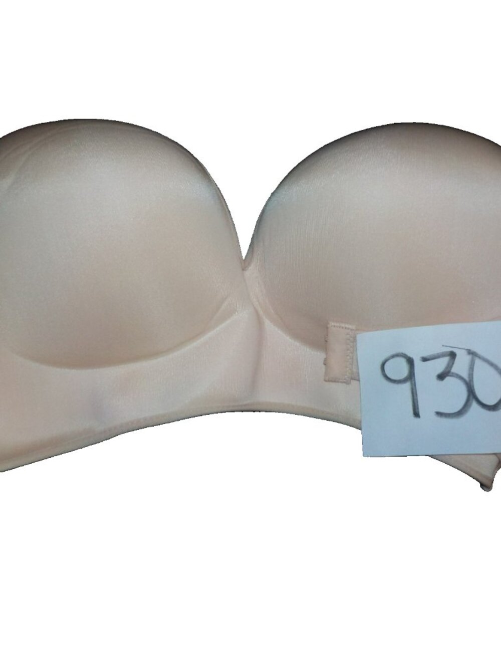 (Lot of 2) O2 Strapless Contoured Push-up Bra Uplifting Front Straps Size 38/8 - Picture 3 of 7